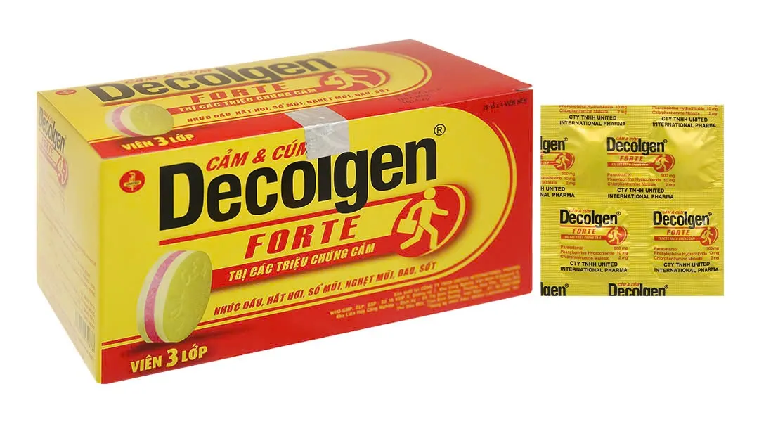 Decolgen Forte United (H/100v) – Giảm nhanh triệu chứng cảm cúm & viêm mũi dị ứng